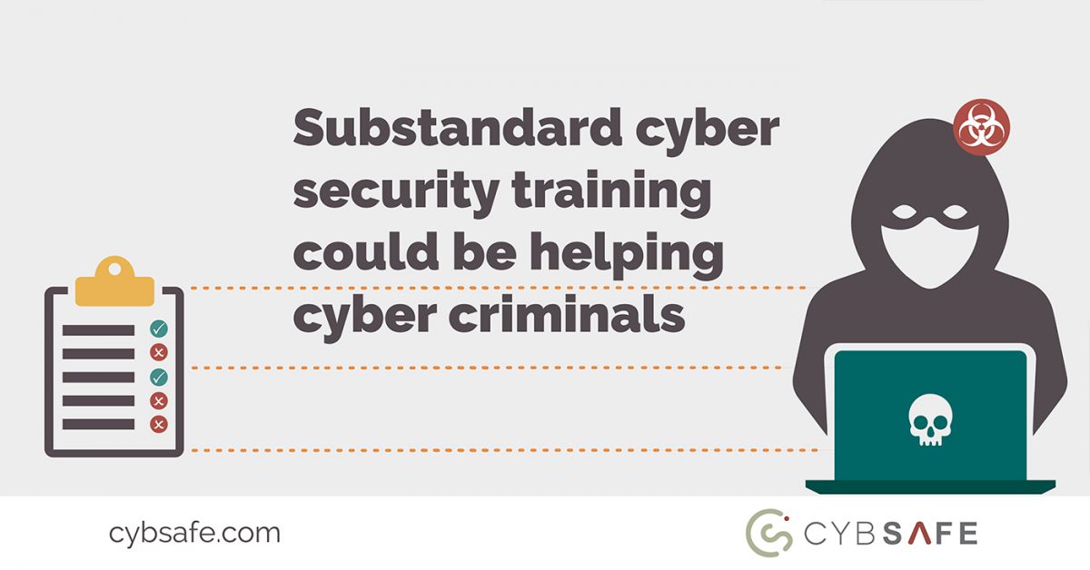 substandard cyber security training blog image