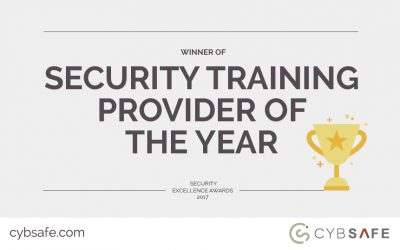 CybSafe Named Security Training Provider of the Year 2017