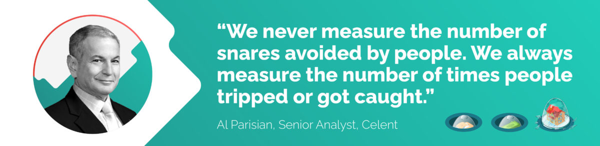 "We never measure the number of snares avoided by people" Al Parisian