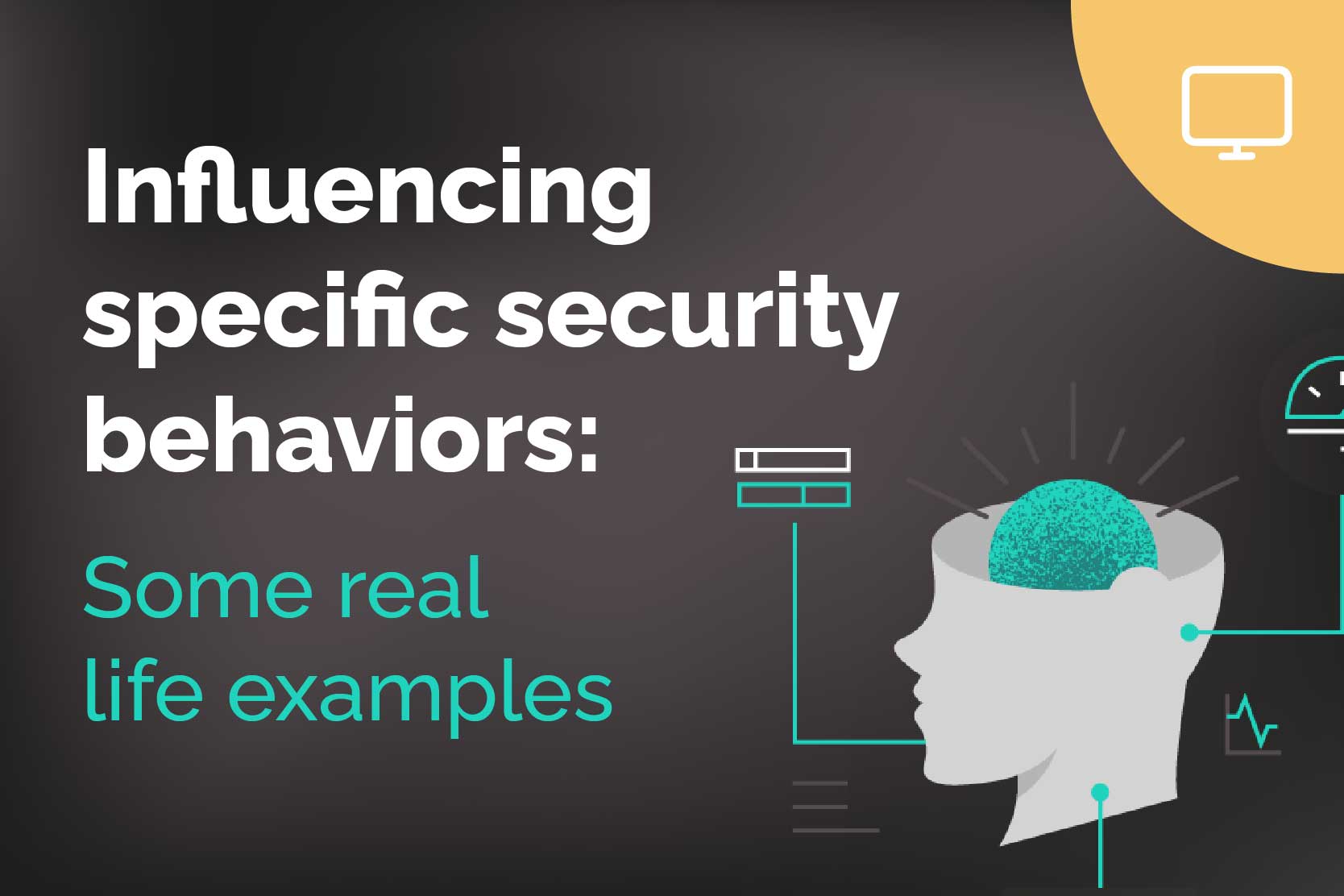Influencing specific security behaviors: webinar cover solutions pages