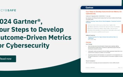 2024 Gartner®, Four Steps to Develop Outcome-Driven Metrics for Cybersecurity.